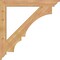 Ekena Millwork Balboa Traditional Smooth Bracket, Western Red Cedar, 3 1/2"W x 34"D x 34"H BKT04X34X34BOA01SWR - alternate 2